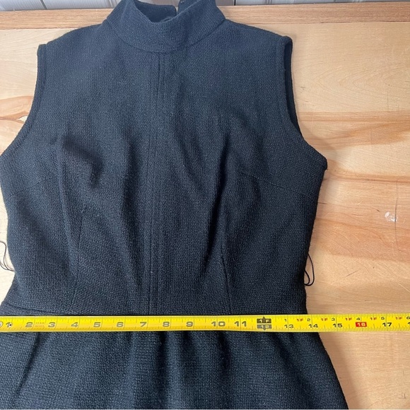Vicky Vaughn Knit Maxi Dress with Stripes Mock Neck Twee Boho Retro Mod *no belt - Picture 14 of 14